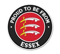 2 x 10cm Proud Essex Vinyl Stickers - Flag to Be from England County UK GB Patriotic Travel Decal Scrapbook Sticker #83621