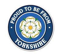 2 x 10cm Proud Yorkshire Vinyl Stickers - Flag Yorkshireman to Be from England County UK GB Patriotic Travel Decal Scrapbook Sticker #83611