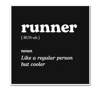 2 x 10cm Runner Vinyl Stickers - Race Running Sport Fan Dictionary Regular But Cooler Definition Funny Decal Scrapbook Sticker #82613