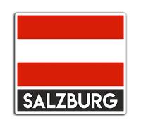 2 x 10cm Salzburg Austria Vinyl Stickers - Travel Sticker Laptop Luggage #32593 (10cm Wide)