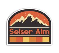 2 x 10cm Seiser ALM Italy Vinyl Stickers - Travel Sticker Laptop Luggage #32924 (10cm Wide)