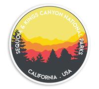 2 x 10cm Sequoia & Kings Canyon National Park Vinyl Stickers USA Sticker #20197 (10cm Wide)