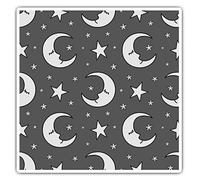 2 x 10cm Square Vinyl Stickers - Sleeping Moon Night Stars Dream Time Decals 37729