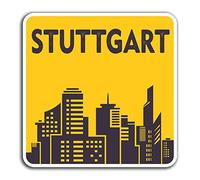 2 x 10cm Stuttgart Germany Vinyl Stickers - Travel Sticker Laptop Luggage #32770 (10cm Wide)