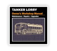 2 x 10cm Tanker Lorry Vinyl Stickers - Driver Owner's Workshop Manual Toolbox Funny Laptop Sticker #72447