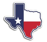 2 x 10cm Texas USA Map Flag Vinyl Stickers - Sticker Laptop Luggage #19405 (10cm Wide)