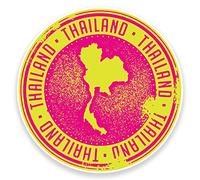 2 x 10cm Thailand Vinyl Sticker Decal Laptop Car Travel Luggage Label Tag #9284 (10cm Wide x 10cm High)