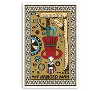 2 x 10cm The Hanged Man Card Vinyl Stickers - Fortune Fun Laptop Sticker #31565 (10cm Tall)