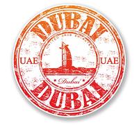 2 x 10cm UAE Dubai Vinyl Sticker iPad Laptop Car Travel Luggage Tag Gift #6516 (10cm x 10cm)
