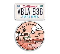 2 x 10cm Wide California Vinyl Stickers - America USA States Landmarks Holiday Travel Adventure Travel Map Flag Country Scrapbooking Gift #78765