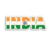 2 x 10cm Wide India Vinyl Stickers - Flag Indian Asia Travel Holiday Sticker #75276