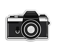 2 x 10cm Wide Retro Film Camera Vinyl Stickers - Photography Vintage Sticker #29947