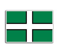 2 x 10cm Window Cling Devon Flag England Vinyl Stickers - UK Britain Travel Static Cling Sticker #32815