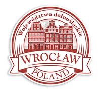 2 x 10cm Wroclaw Poland Vinyl Stickers - City Travel Luggage Sticker #30950 (10cm Wide)