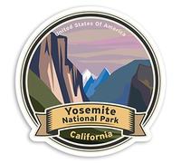 2 x 10cm Yosemite National Park Vinyl Stickers - California USA Sticker #34469 (10cm Wide)