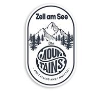 2 x 10cm Zell am See Austria Vinyl Stickers Mountain Ski Luggage Sticker #30240 (10cm Tall)