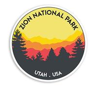 2 x 10cm Zion National Park Vinyl Stickers - Utah USA America Sticker #20227 (10cm Wide)