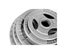 (2 x 10Kg) Olympic Weight Plates Disc Cast Iron 2" Tri Grip