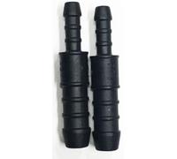2 x 10mm-6mm Plastic Barbed Reducer Adapter Hose Connector Fuel Pipe Joiner