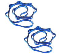 2 x 110 cm daisy chains, yoga hammock extension straps, climbing sling, adjustable 8-loops nylon climbing loop exercise band straps for climbing