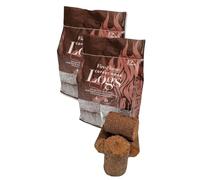 2 x 12 Pack of Coffee Husk Logs - Eco Alternative to Firewood - Suitable For Fireplace Open Fires Chimeneas Firepit Multi Fuel & Wood Burning Stoves - Burns Hotter Than Kiln-Dried Logs