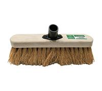 2 X 12" Wooden Bristle BASSINE Brush Broom Head Floor Cleaning Bracket Soft New