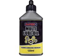 2 x 120ML Rapide Multi Lube Oil Cleans Lubricates Protect Lubricates moving parts, hinges, bolts and bearings Cleans dirt, grime, dust and grease Prevents rust and corrosion protecting metal