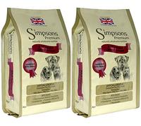 2 x 12kg Simpsons Premium Adult Sensitive Chicken and Potato Dry Dog Food Multibuy