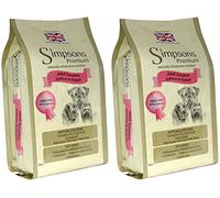 2 x 12kg Simpsons Premium Adult Sensitive Salmon and Potato Dry Dog Food Multibuy