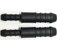 2 x 12mm-8mm Plastic Barbed Reducer Adapter Hose Connector Fuel Pipe Joiner
