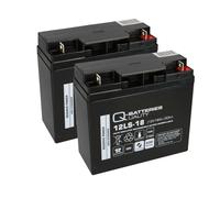 2 x 12V 18AH (Replace 17AH 19AH 20AH) Q-Batteries VRLA AGM Battery No Spill