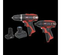 Sealey 2 x 12V SV12 Series Cordless Power Tool Combo Kit