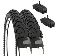 2 x 14 x 1.75 Tyres + America Tubes | 47-254 Anchored Tyres for Children's Mountain Bike