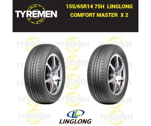 2 X 155/65R14 75H LINGLONG COMFORT MASTER 1556514 155 65 14 Brand new