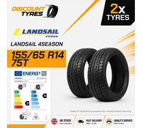 2 X 155/65R14 75T LANDSAIL 4SEASON 155 65 14 1556514 NEW TYRES