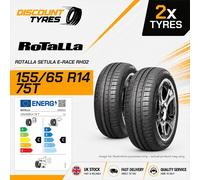 2 X 155/65R14 75T ROTALLA SETULA E-RACE RH02 155 65 14 1556514 NEW TYRES