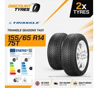 2 X 155/65R14 75T TRIANGLE SEASONX TA01 155 65 14 1556514 NEW TYRES