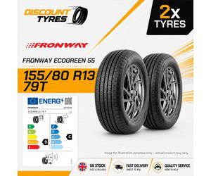 2 X 155/80R13 79T FRONWAY ECOGREEN 55 155 80 13 1558013 NEW TYRES