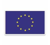2 x 15cm/150mm EU Europe Flag Map Window Cling Sticker Car Van Campervan Glass #9474