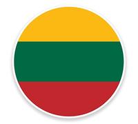 2 x 15cm/150mm Lithuania Flag Map Window Cling Sticker Car Van Campervan Glass #9016