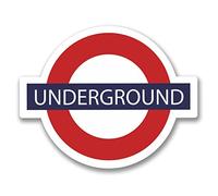 2 x 15cm/150mm London Underground Vinyl SELF ADHESIVE STICKER Decal Laptop Travel Luggage Car iPad Sign Fun #6403
