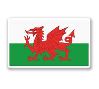 2 x 15cm/150mm Wales Welsh Flag Window Cling Sticker Car Van Campervan Glass #5315