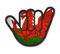 2 x 15cm/150mm Welsh Flag Shocker Window Cling Sticker Car Van Campervan Glass #6178