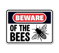 2 x 15cm Beware of Bees Vinyl Stickers - Insect Honey Hive Farm Animals Funny Joke Warning Zoo Yard Garden Sign Notice Car Sticker #83643