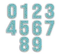 2 x 15cm Tall Bumble Bee Number Vinyl Stickers - Numbers Insect Nature Cartoon Bees Pattern Home Car Dustbins Wheelie Bin Garbage Bins Sticker (Number 9)