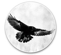 2 x 15cm Vinyl Stickers - Flying Black Raven Crow Bird Decals 21240