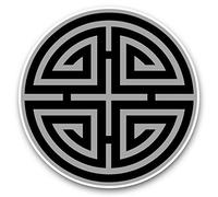 2 x 15cm Vinyl Stickers - Good Luck Symbols Chinese China 35019