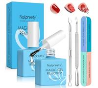 2 x 15ml Gel nail polish remover, Fast gel polish remover, Easily Removes Gel Nail Polish within 2-5 Minutes, Gentle on Nails, Fast-Acting Formula, Quick Removal No Need for Foil, Soaking or Wrapping