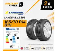 2 X 165/70 HR14 81H LANDSAIL LS388 NEW TYRES