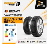 2 X 165/70R14 85T XL DAVANTI DX390 165 70 14 1657014 NEW TYRES